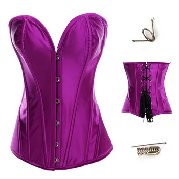Transport gratuit, violet overbust corset lenjerie , corset+G-string, marimea s,m, l, xl, m1901d