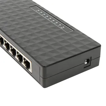 8 Porturi 10/100/1000Mbps Bază Ethernet Hub de Rețea de Rețea de Comutare DC Adaptor de Alimentare PC Desktop cu UE/SUA Plug