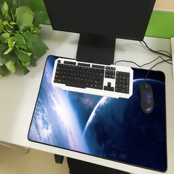 XGZ de Mari Dimensiuni Mouse Pad Negru de Blocare Partea de Univers Peisaj Pământ Star Laptop PC Masa Mat de Cauciuc Non-alunecare de Tip Universal