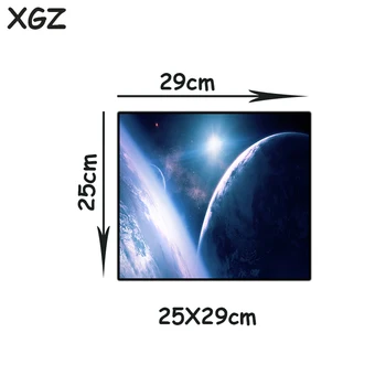 XGZ de Mari Dimensiuni Mouse Pad Negru de Blocare Partea de Univers Peisaj Pământ Star Laptop PC Masa Mat de Cauciuc Non-alunecare de Tip Universal
