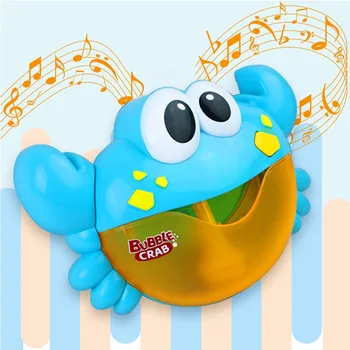 Noi Crab Drăguț Desene Animate Bebelus Baie Cu Bule De Jucărie Duș Copii Jucarii Automate De Suflare Bule Filtru De Muzica Masina De Bule Copii Cadou