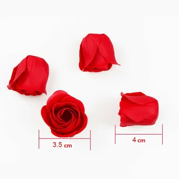 81 Buc Sapun Trandafiri Artificiale Flori Uscate Capete Buchet de Trandafir Pentru Petale de Trandafir Baie Petrecere de Nunta de Decorare Cadou de Ziua Îndrăgostiților