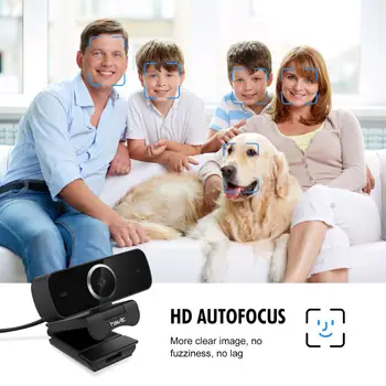 Havit Full HD 1080p Webcam Video de Asteptare(de până la 1920*1080 pixeli) cu HD Built-in Microfon USB Plug&Play Free Trepied Video de ecran Lat