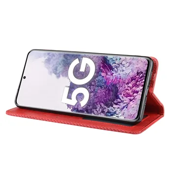 Magnetic Piele Flip case Pentru Samsung Galaxy S20 S10 S10E S9 S8 Nota 20 10 9 Ultra Plus Lite 5G A91 A81 Portofel Capacul Fantei pentru Cartela