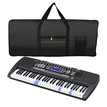 Noul Pian Sac Portabil Profesional 61 Key Keyboard Organ Electric Pian Pachet Sac Căptușit Moale Cazuri Concert De Acoperire De Culoare Neagra