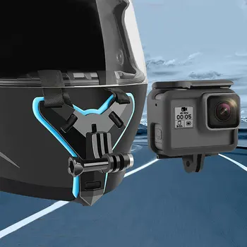 Casca Motocicleta Bărbie Adaptor De Montare Casca Fața Fixe Montare Suport Pentru GoPro Hero 7 5 Camera De Acțiune Accesorii