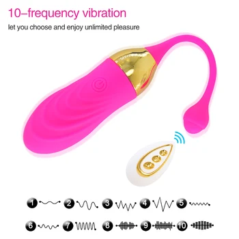 Dragoste Ou Vibrator Wireless de la Distanță Puternice 10 Modul Vibrații de Control de la Distanță Vibratoare Ou de G - Spot Vibratoare Jucarii Sexuale pentru Femei