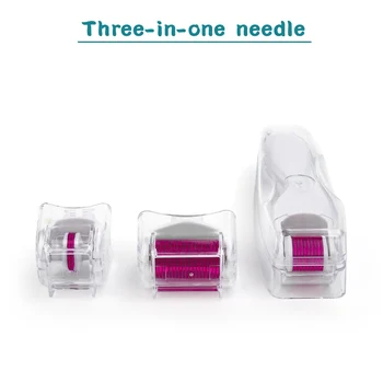 3 în 1 cu Role Derma Micro-Ace de Titan Mezoroller Microneedle DR. Pen Îngrijire a Pielii Tratament Microdermabraziune cu Role 0.2/0.25 mm