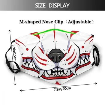 Oni Japonia Samurai Masca Faciala Demon Grin Mascarilla Reutilizables Distinctiv Design Nou, Cu PM2.5 Filtre