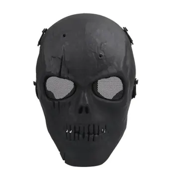 Afacere bună de Airsoft Masca Craniu Plin Mască de Protecție Militară - Negru