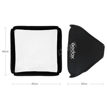 Godox 40*40cm pliabil Cutie Moale Godox Potrivit pentru S-type Suportul Flash Camera (40 x 40cm Softbox Numai)