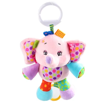 Infanty Moale Elefant, Maimuță Ridica Clopotul Sunătoare Jucării pentru Copii intre 0-12 luni Drăguț Dezvoltare Pat Agățat Scaun pentru Papusa de Plus