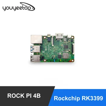 ROCK PI 4B V1.4 Rockchip RK3399 ARM Cortex Șase Core SBC/Singur Computer de Bord Compatibil cu Raspberry Pi Display