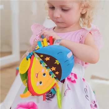 Copil Copilarie Trei-Dimensional Pânză De Carte 0-2 Ani Baby Rattle Pat Bell Jucărie Nou-Născut Molar Poate Musca Jucărie De Învățământ