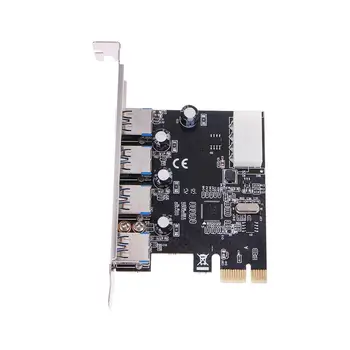 De înaltă Calitate 4 Port PCI-E cu HUB USB 3.0 PCI Express Card de Expansiune Adaptor de 5 Gbps Viteza