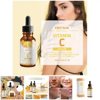 De vânzare la cald Vitamina C, Acid Hialuronic Esența Anti-imbatranire de Întărire Strălucire de Îngrijire a Pielii Lichid