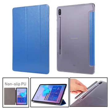 Caz Pentru Samusng Galaxy Tab S6 10.5 inch 2018 SM-T860 SM-T865 T865 Capac Flip husa din Piele Smart Magnetic Stand Shell