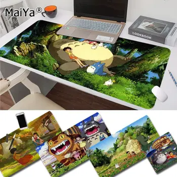 Maiya Design Simplu Totoro Vecinul Meu anime Gamer Viteza Șoareci de vânzare cu Amănuntul Mici de Cauciuc Mousepad Cauciuc Calculator PC Gaming mousepad