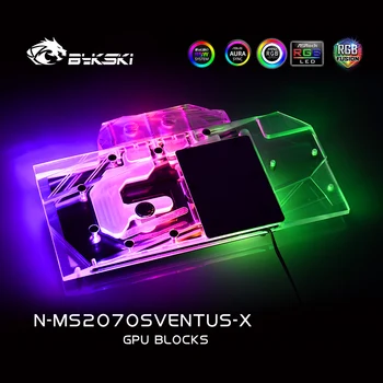 Bykski GPU Apă, Bloc Pentru MSI RTX2070 Super 8G OC VENTUS placa Grafica placa de baza AURA de SINCRONIZARE 12V/5V N-MS2070SVENTUS-X