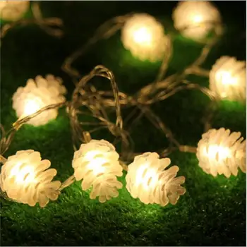 IWHD 10M Ghirlanda LED-uri Lumini de Craciun cu LED de Anul Nou Nuci de Pin Craciun iluminat cu LED-uri de Decorare a CONDUS Lumini de Basm Luces Navidad