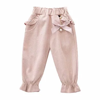Fată nou-născut Haine Casual Pantaloni pentru Copii de Toamna 2020 An Nou Stil Casual Pantaloni pentru Copii 1-5 Ani Copilul Vechi Fata Pantaloni
