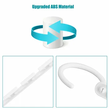 40# 8 Pack Umerașe modernizate material ABS Organizator Dulap Spațiu de Economisire a Salva Plastic 2 moduri de la mână până Cârlig Umeraș