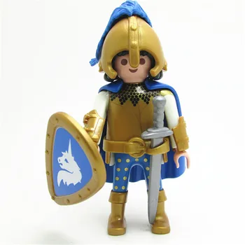 7cm Înălțime Playmobil Cavaler Set figurina cu Sabia Shiel Armura Accesorii Playmobil Original Soldat de Colectare de Jucării