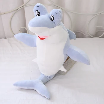 Nou 1 buc 60cm/90cm Rechin Uriaș de Pluș Rechin Balena Umplute Pește Ocean Animale Drăguț Papusa Jucării Pentru Copii Desene animate pentru Copii Jucarie