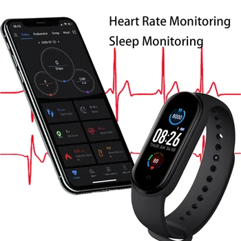 M5 Inteligent Bratara Sport Brățară Inteligent De Ritm Cardiac Tensiunea Arterială Smartband Bluetooth Heart Rate Monitor Watch M5 Ceas Inteligent