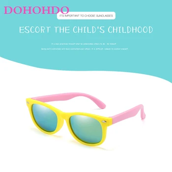 DOHOHDO 2020 de Înaltă Calitate pentru Copii ochelari de Soare pentru Copii Lentile Polarizate Ochelarii Fete Baieti Silicon pentru Copii Ochelari de protectie UV400
