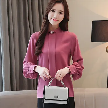 2020 Primăvară Femei plus dimensiune Bluza coreean Femei cu Maneci Lungi, Topuri Si Bluze pentru Femei Vintage Tricouri birou de moda bluza