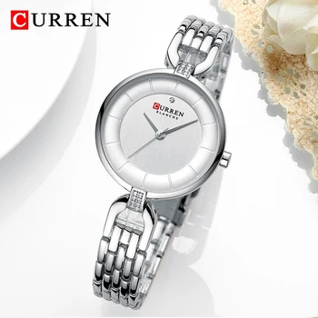 CURREN Doamnelor Ceas de Lux de Top de Brand Impermeabil Cuarț Ceas de mână pentru Femei de Moda Casual, Lady Ceasuri Ceas Relogio Feminino