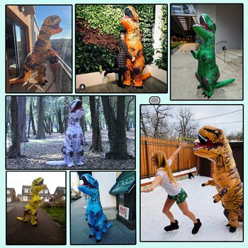Hot T-REX Dinozaur Gonflabil Petrecere cu Costume Cosplay, costume Fantezie Mascota Anime Costum de Halloween Pentru Adulti Copii Dino Desene animate