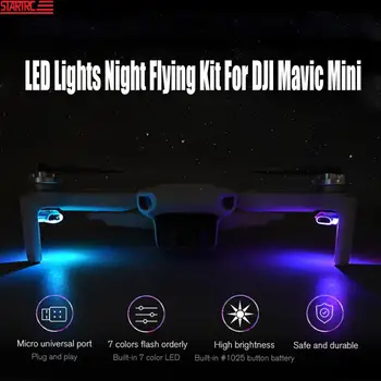2 buc Mavic Mini LED Lumini de Noapte care Zboară Kit Lumini de Semnalizare Șapte Culori DIY Alege Pentru DJI Mavic mini Drone Accesorii