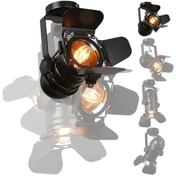 Retro Trepied Negru Lampă de Plafon Lumini Camera Lumina Plafon de iluminat Industriale Bar Studio de Creatie Lămpi