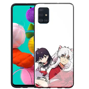 Inuyasha Anime Sticla Caz de Telefon pentru Samsung Galaxy A50 A40 A20 A30 A10-70 A51 A71 A81 Acoperi