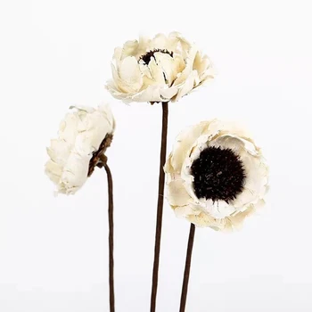 6pcs Flori Uscate 4cm cap,Manual de Porumb Mac pentru DIY Nunta Cameră Cabinet de Afișare Florale, Decor, Cadou de Ziua Îndrăgostiților