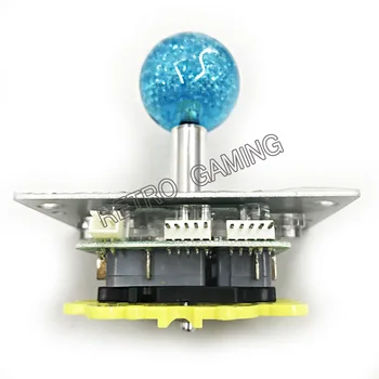 2 pc-uri de înaltă calitate, cele mai Noi LED-uri Joystick cu Cristal Babble top ball Arcade Iluminate LED Joystick cu 8 mod 4 mod restrictor