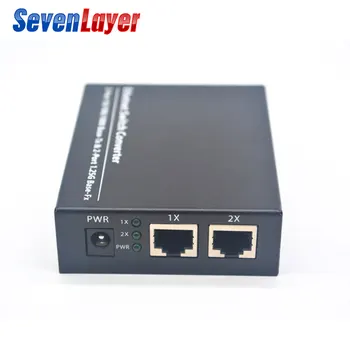Ethernet Fiber Optic Media Convertor Gigabit Ethernet 2 SC 2 RJ45 UTP, fibra de Porturi 10/100/1000M Bord PCBA