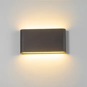 Negru Lampă de Perete 6W 12W Piscină Interioară LED Lampă de Perete de Sus în Jos de Iluminat pentru Gradina Tranșee Coridor, Culoar Terasă Curte Decor