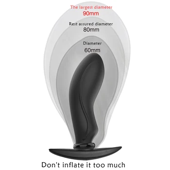 Gonflabile Anal Plug Extensibil Anus Dilatator de Prostata pentru Masaj Vibrator Pompa de Jucării Sexuale Pentru Femei Barbati Gay umplut cu Aer Butt Plug Dildo-uri