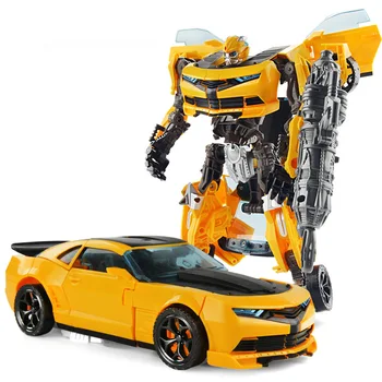 2018 Deformare Bumble Bee Transforma Modelul de Masina pentru Robot Jucarii Baieti Educație DIY Jucarii Cadou