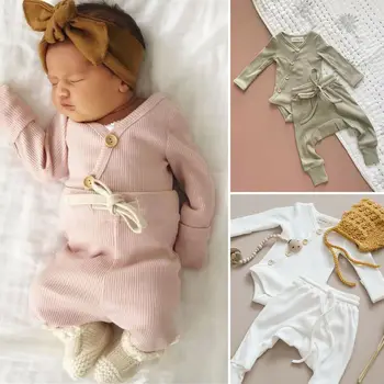 De Îmbrăcăminte Pentru Sugari Baby Boy Fata De Pijamale Pijama Set De Pijamale Pijamale, Haine De Toamna Din Bumbac Tinuta Casual De Îmbrăcăminte Pentru Copii