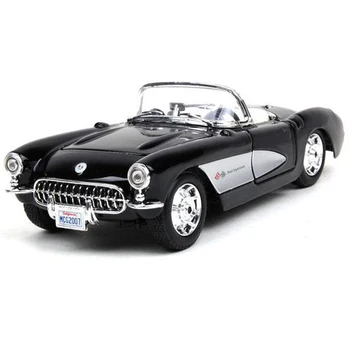 1:24 Corvette 1957 Discast Aliaj Cabrio Clasic Model De Masina Retro De Metal Vehicul Băieții De Colectare Jucarii Copii Spectacol De Ecran Cadou