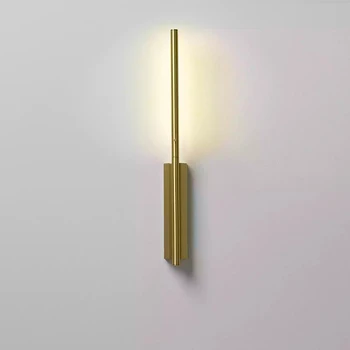 Nordic a CONDUS Linie Lungă Lampă de Perete Aur Metalice Moderne Liniar de Perete Nuanțe de Lumină pentru Camera de zi Dormitor Bucatarie Interior Decor Acasă