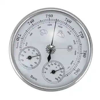 Montat Pe Perete De Uz Casnic Termometru Higrometru Mare Precizie Indicator De Presiune De Aer Vreme Instrument Barometru