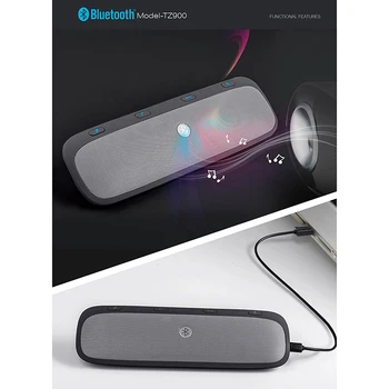 Parasolar Wireless Bluetooth Handfree Masina De Muzică Vorbitor De Răspuns Automat