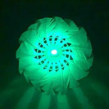 4buc de Iluminat Fluturașul de Badminton Noapte Întunecată de Iluminat Colorate de Lumină Ball Cock Transfer LED Spot Badminton Accesorii Spo L1O5
