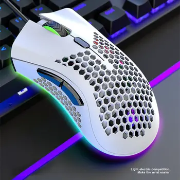 Free Wolf M7 Mouse-Ul Cu Fir De Joc Fps Jocuri Usoare Celulare Design Gaura Mouse-Ul