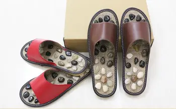 Papuci de masaj Picior de Îngrijire pantofi femei,Pietriș de Piatră Piciorul Papuci de Masaj Reflexoterapie Picioare în Vârstă de Acupunctura Sănătos Pantofi